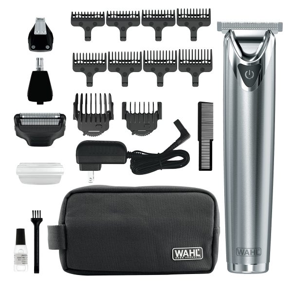 Wahl Stainless Steel Lithium Ion+ Beard and Nose Trimmer for Men