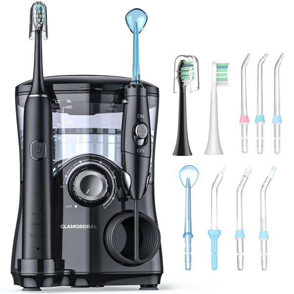 Water Flosser and Toothbrush Combo with 11 Tips