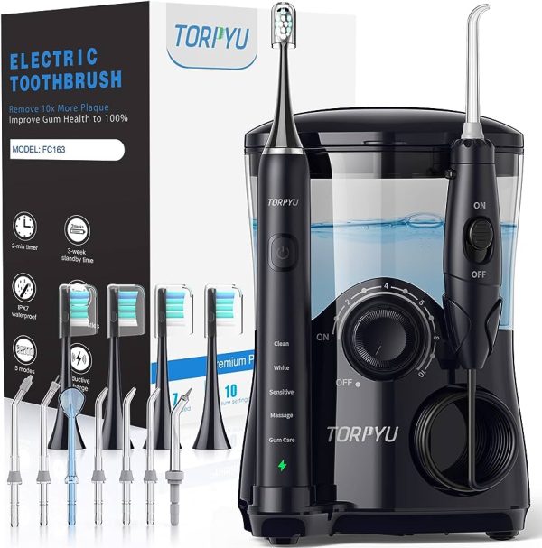 Water Flosser and Ultrasonic Electric Toothbrush Combo
