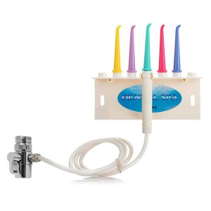Water Flosser for Family Use 5 Color Jet Tips for Faucet & Shower