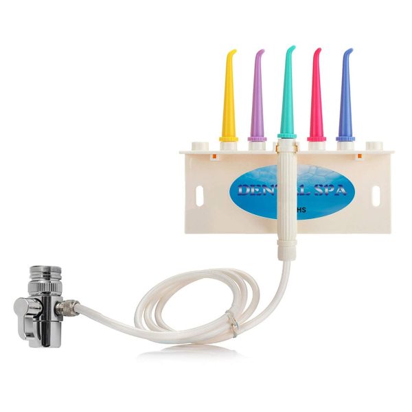 Water Flosser for Family Use 5 Color Jet Tips for Faucet & Shower