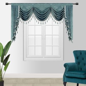 Waterfall Valance Swag Fit for Blackout Drape