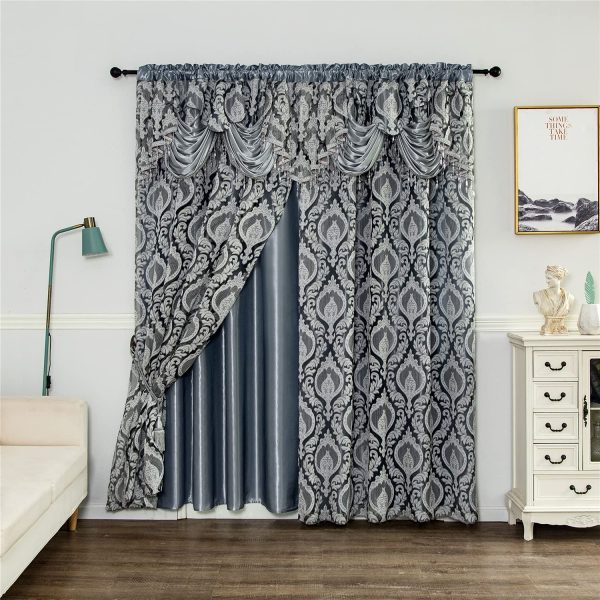 WESTTINA®-Maggie Sheer Window Curtain with Valance