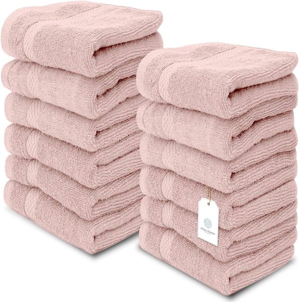 WhiteClassic Luxury Cotton Washcloths