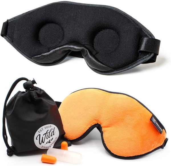 Wild Essentials® Escape™ Luxury Plush Sleep Mask Kit with Eye Cavitie