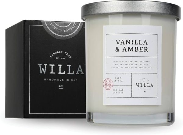 Willa Vanilla & Amber Highly Scented Candle