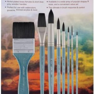 Winsummer 7 Pieces Makeup Brushes Colorful Diamond Patterned Shaped Handle