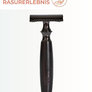 WLDOHO® Double Edge Safety Razor with Natural Ebony Wood Handle