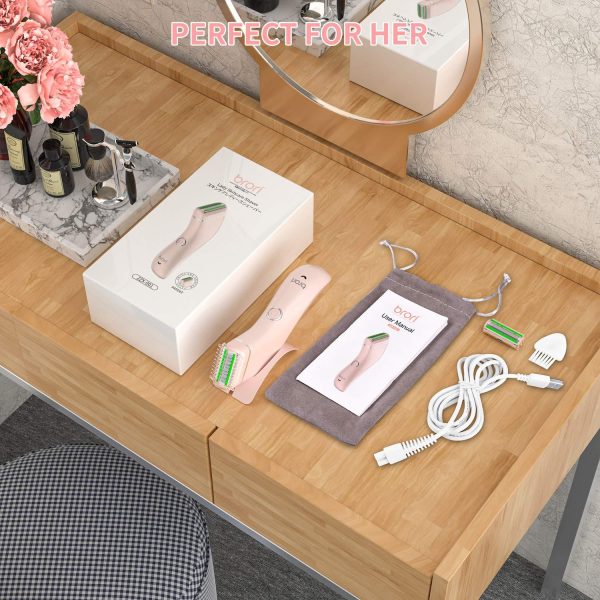 Woman Brori Lady Skincare Shaver Wet Dry 3 in 1 Blade