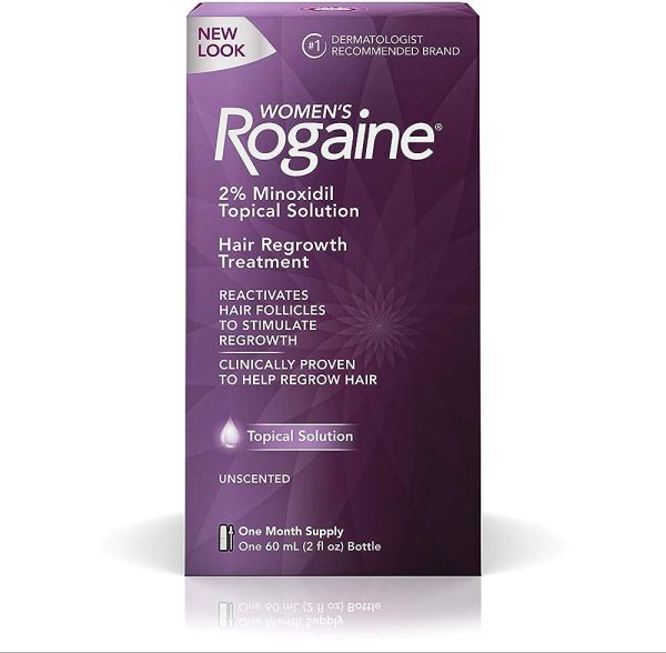 Women's Rogaine 2% Minoxidil Topical Solution for Hair Thinning and Loss