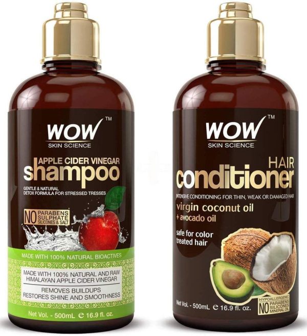 WOW Apple Cider Vinegar Shampoo & Hair Conditioner Set