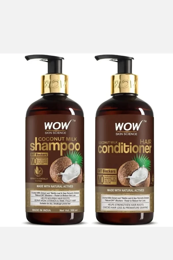 WOW Coconut Milk Shampoo and Conditioner Set