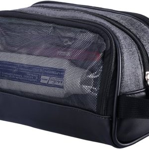 Wowbox Toiletry Bag for Men Canvas Travel Organizer Shaving Dopp Kit