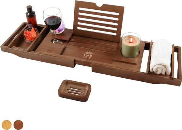 XcE Bathtub Caddy Tray Expandable to 105cm
