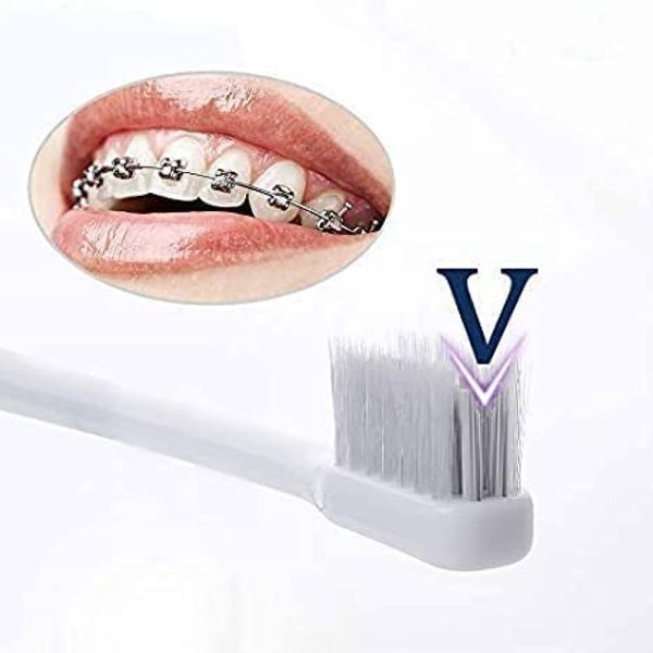 Y-kelin V-Shaped Orthodontic Toothbrush Soft Bristle