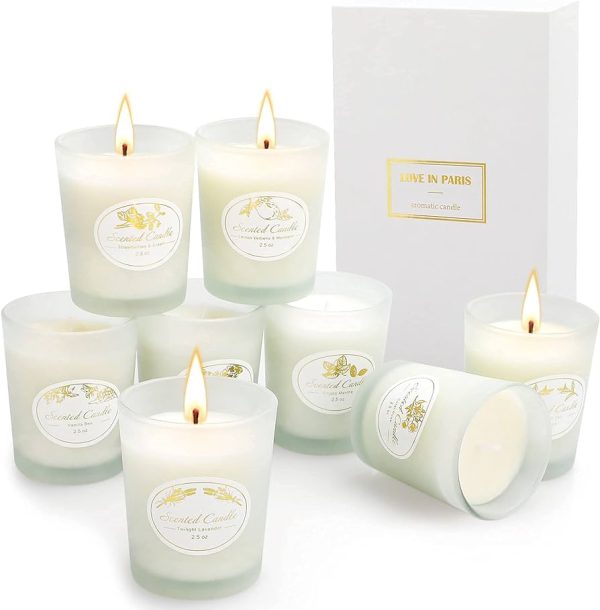 Y YUEGANG Scented Candles Gift Set for Women, Natural Soy Wax