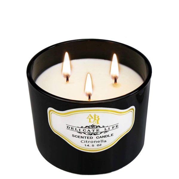 YCYH Citronella Scented Candles Outdoor Indoor Aromatherapy Stress Relief