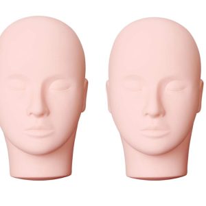 Yephets Pro Training Mannequin Flat Head Practice Make Up Eye Lashes Eyelash