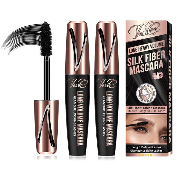 Yerflew 1 Pcs 4D Fiber Lash Mascara,Heavy Full Figure Membrane Force Eyelash