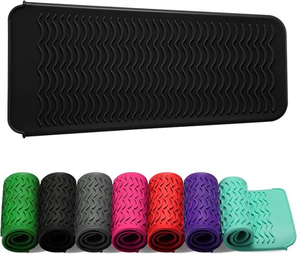 ZAXOP Resistant Silicone Mat Pouch for Flat Iron, Curling Iron