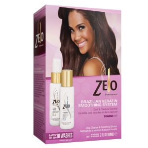 ZELO Smoothing Brazilian Keratin Hair Treatment Kit - Eliminates Frizz