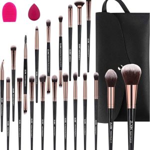 ZLXIN Makeup Brushes Set 23 Pcs Premium Synthetic
