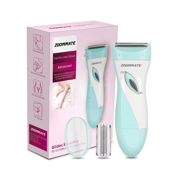 ZOOMMATE Electric Shaver for Women, Wet or Dry Use Electric Razor