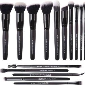 Zoreya Makeup Brushes 15Pcs Makeup Brush Set