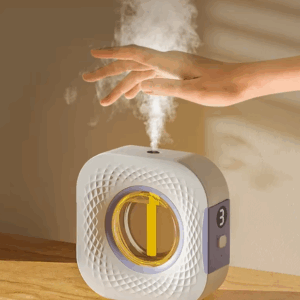 USB Smart Aromatherapy Diffuser with Display for Kitchen, Bathroom, Car, and Home Use – Green/White 
